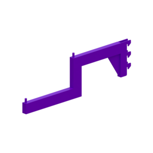 Soporte Metálico Reforzado para Panel Ranurado Slatwall con Pines y Anclaje Múltiple | Exhibición Comercial