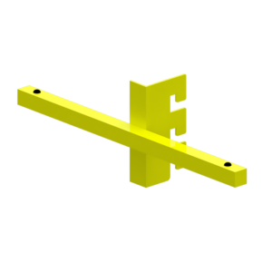 Soporte Metálico Transversal para Panel Ranurado Slatwall Tipo Barra Doble Cara | Exhibición Comercial