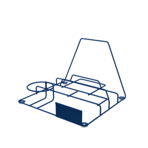 Exhibidor Metálico Multiuso para Punto de Venta con Portavaso y Portagráfica | Display POP