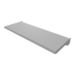 Entrepaño Metálico en Lámina para Exhibición | Repisa para Sistema de Cremallera y Retail