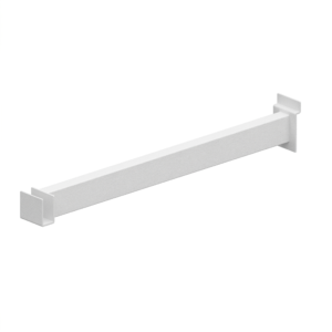 Soporte metálico para panel ranurado