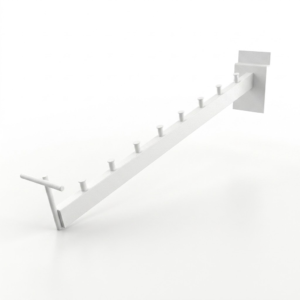 flauta con soporte portaprecio para slatwall