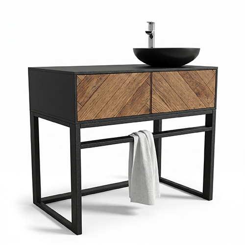Mueble de Lavabo Industrial con Cajones