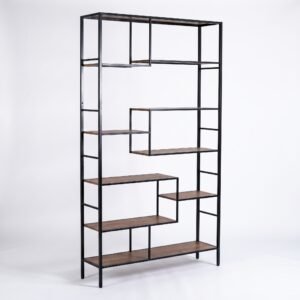 Biblioteca Metal y Madera