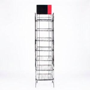 Exhibidor Metálico de Alambre con Cenefa