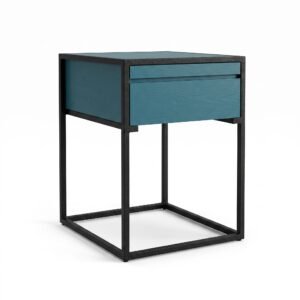 Mesa de Noche Metal y Madera